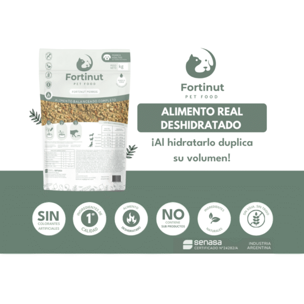 Alimento deshidratado perros 2 KG (rinde el doble)